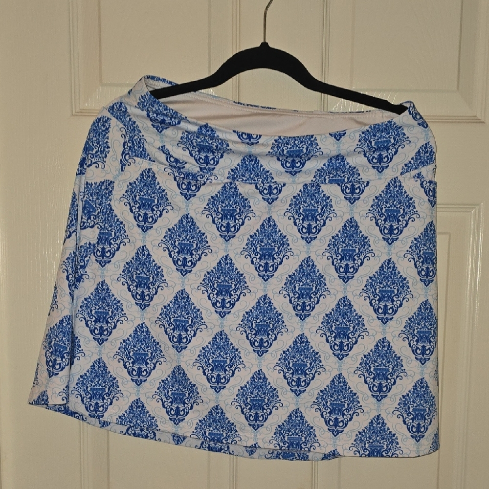 Beroy Blue and White Tennis‎ Skort
